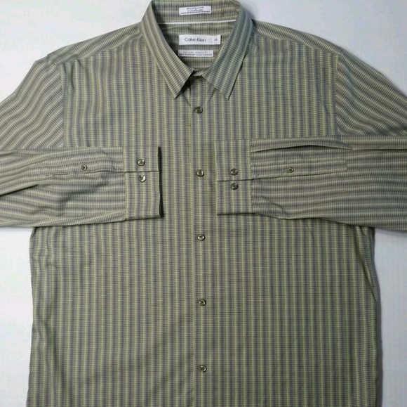 Calvin Klein Dress Shirt mens size Large - Picture 2 of 6